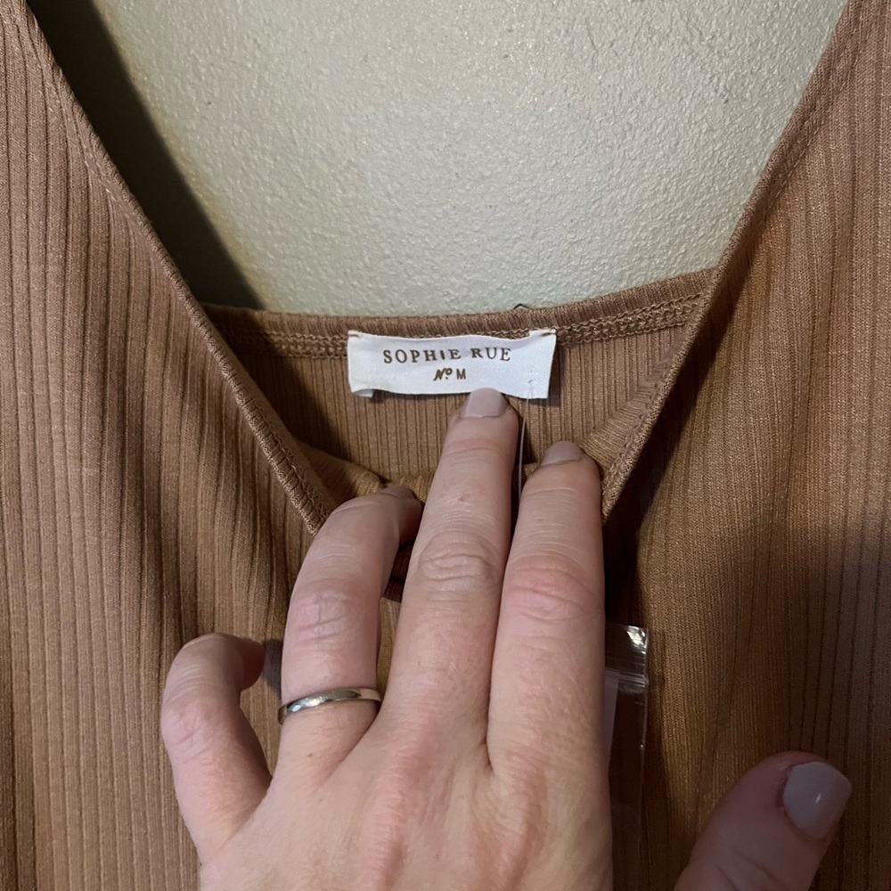 Sophie Rue Ribbed MIDI Dress NWT - Picture 5 of 7